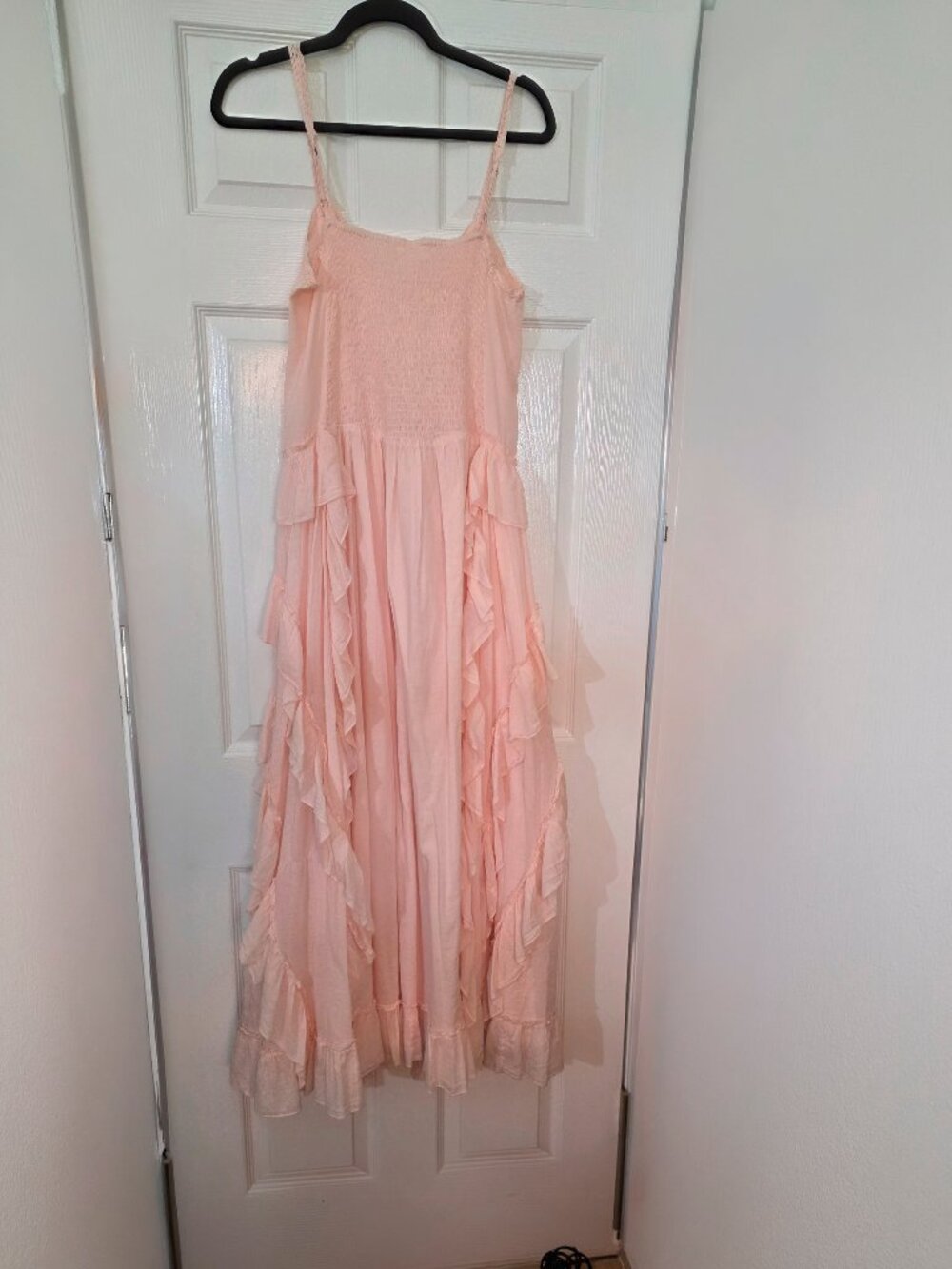 Lace Up Ruffle Maxi Dress - Picture 4 of 7